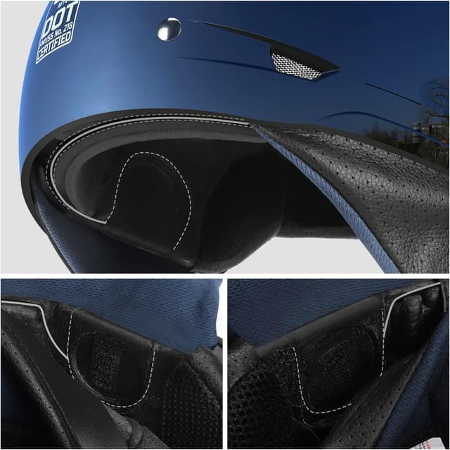 Thumbnail 4 de GLX M14 Open Face Helmet Medium