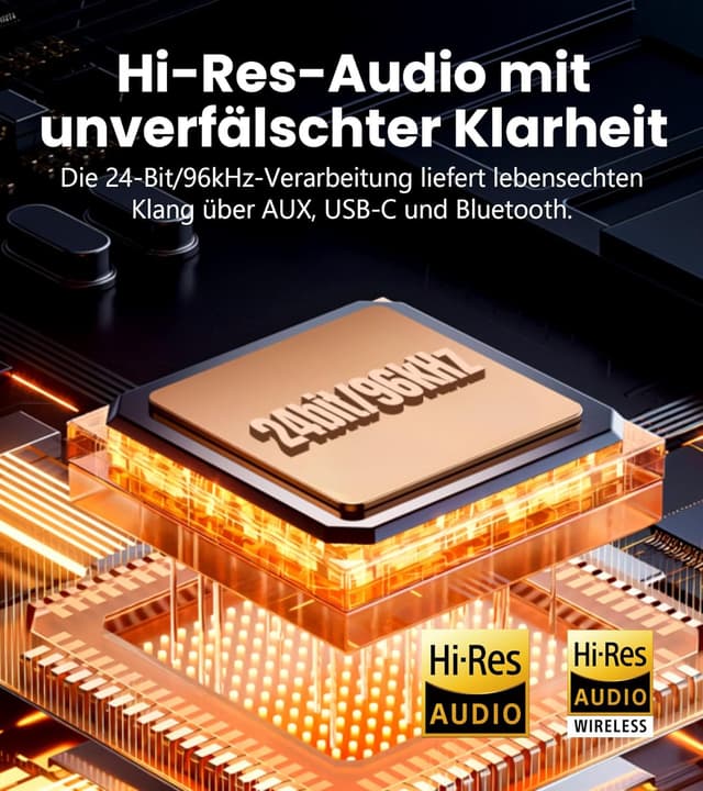 Detalle 2 de Edifier S300 kabelloser Hi‑Fi‑Tischlautsprecher mit AirPlay 2, AirPlay‑Multiroom und Fernbedienung (Retro‑Walnussoptik)