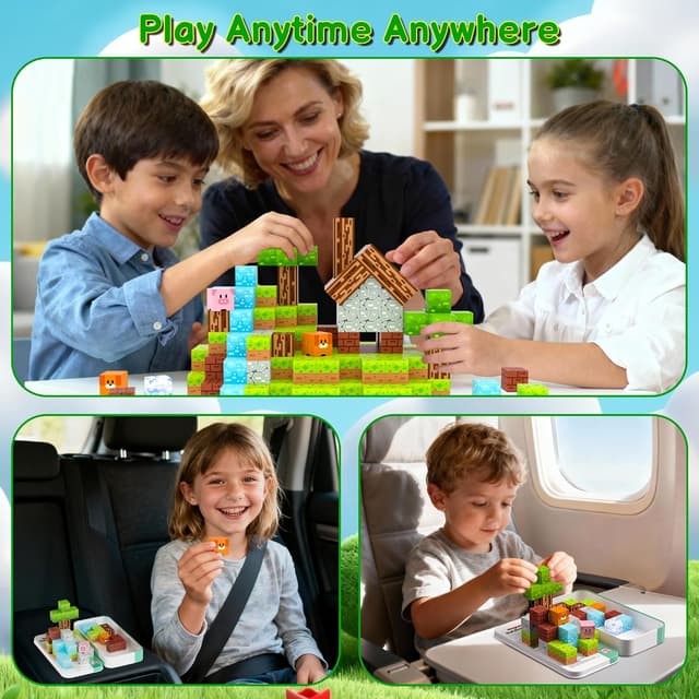 Thumbnail 5 de iLacven Magnetic Blocks 35PCS Travel Set