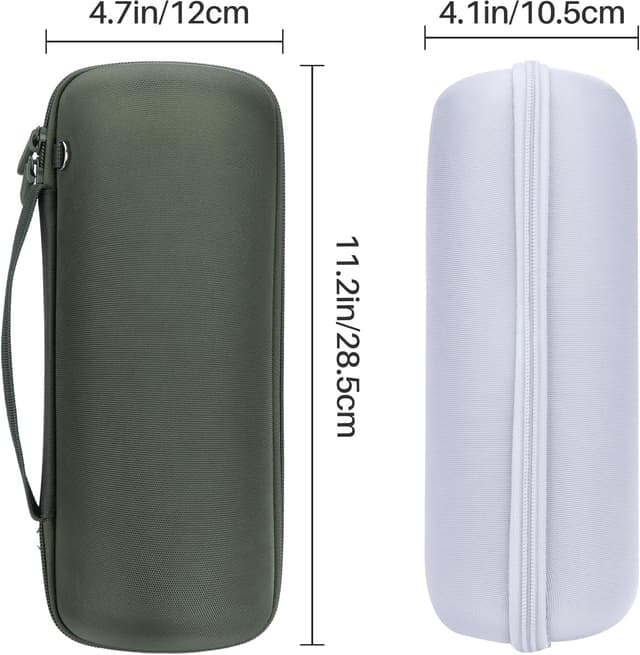 Detalle 1 de Lebakort Hart Reise-Schutz-Hülle für JBL Charge 5 / Charge 4 (rot) mit Stauraum