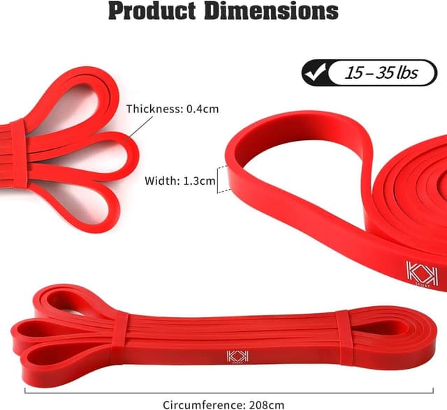 Detalle 2 de KK Resistance Bands pull-up workout set