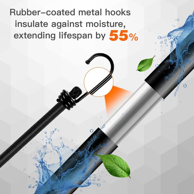 Thumbnail 2 de GINKGO 12 Pack Bungee Cords with Hooks