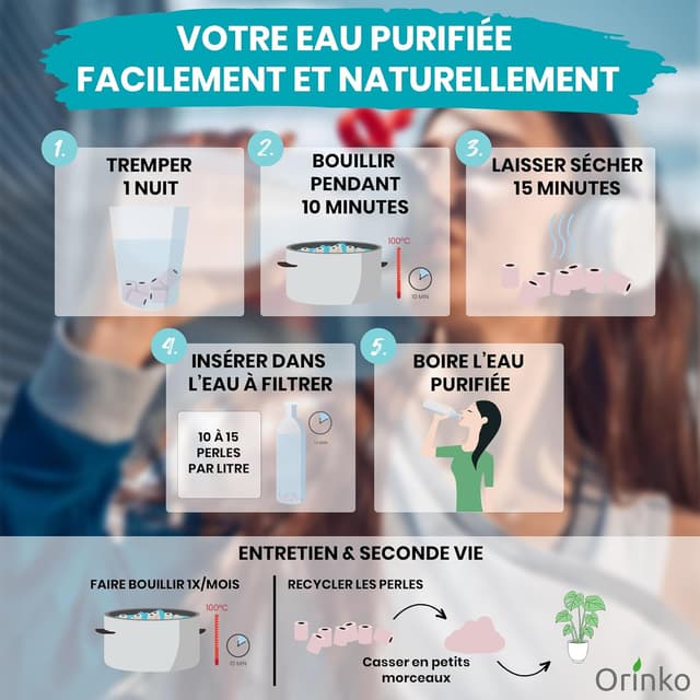 Thumbnail 3 de 50 Perles céramiques EM roses pour purifier l’eau 🫧