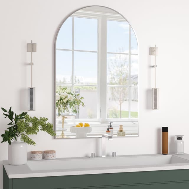 Detalle 2 de CASSILANDO specchio curvo 50 x 75 cm argento