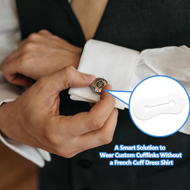 Thumbnail 3 de loghohu Manschettenknopf Adapter Silikon 8er-Set