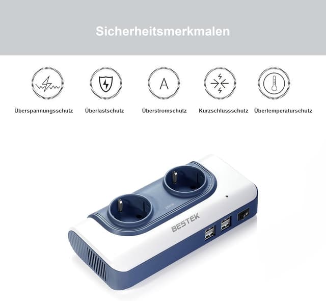 Thumbnail 3 de BESTEK 200W Convertitore di Tensione Universale