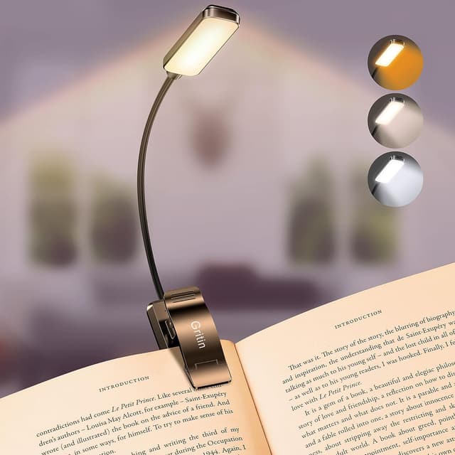 Imagen de Gritin Luz de Lectura Recargable 1000 mAh en OfertitasTOP