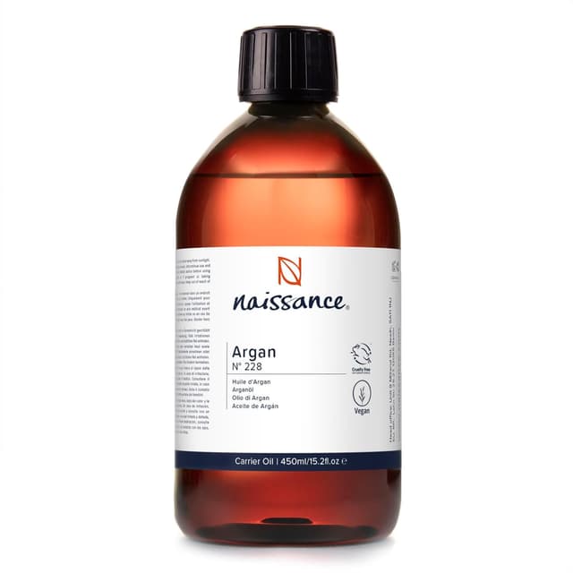 Detalle de Naissance marokkanisches Arganöl (Nr. 228) – 450 ml für Haare, Gesicht, Haut, Bart & Nagelhaut
