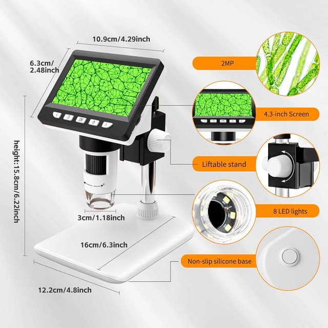 Thumbnail 3 de Misilmp Microscopi Digitali Portatili 4,3" 1080P