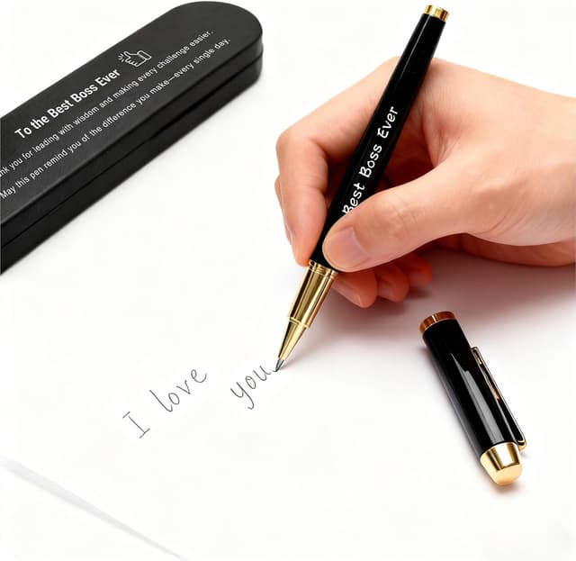 Detalle de Iyaone Boss Gift Pen “Best Boss Ever” – thank you leadership corporate gift set