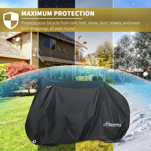 Thumbnail 6 de BEEWAY Bike Cover 210x110x95cm for 2 bikes