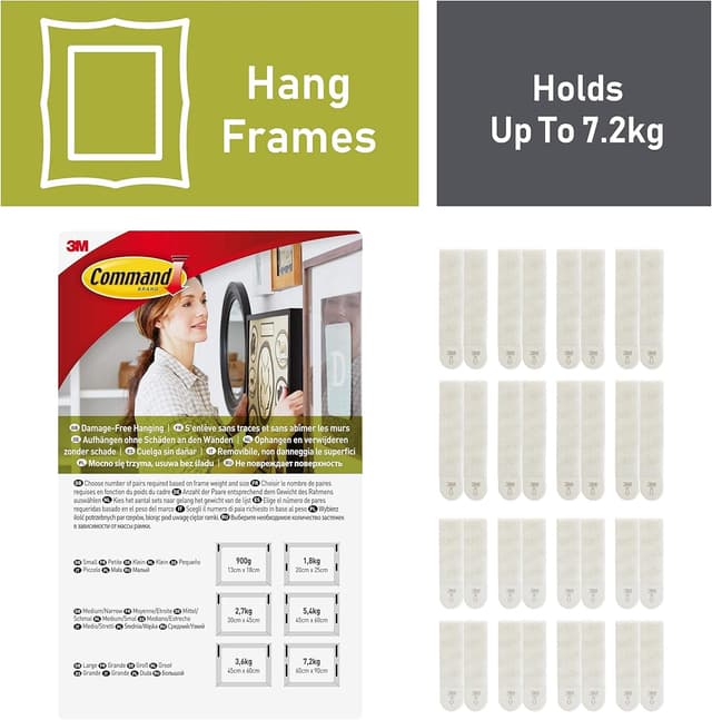 Detalle de Command Strisce appendiquadri adesive 45x60 cm