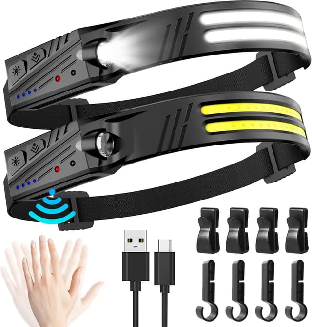 Detalle de MLIAIMCE Linterna Frontal 2000 lúmenes