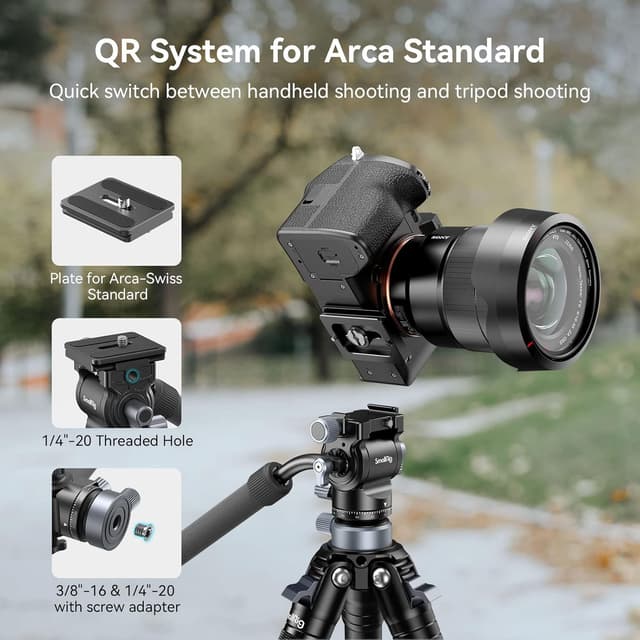 Thumbnail 4 de SMALLRIG CH20 Fluid Videokopf 4 kg