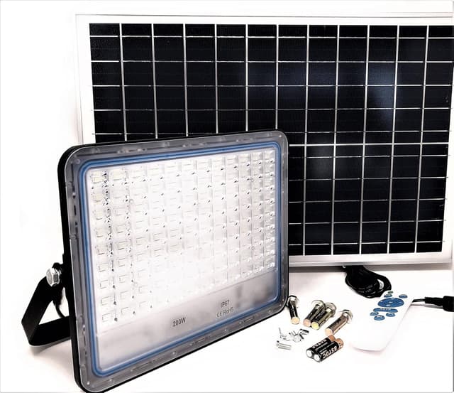 Imagen de Faro LED da esterno 200W con pannello solare en OfertitasTOP