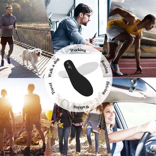 Detalle 2 de FILWO memory foam insoles for men and women – cushioned comfort for trainers, boots and work shoes