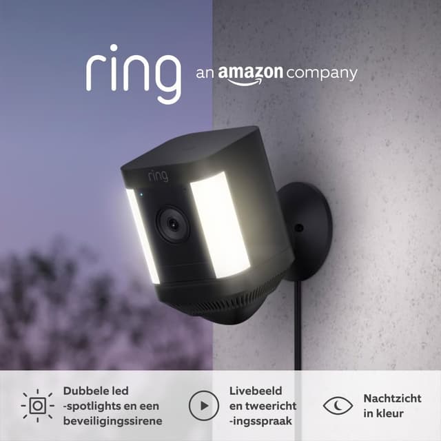 Detalle 2 de Ring Videocamera Plus con faretti plug-in (Spotlight Cam Plus) per esterni con video HD 1080p e audio bidirezionale