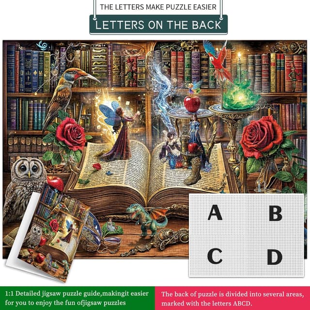 Thumbnail 5 de Puzzles 1000 Pieces Magic Book House 70x50cm