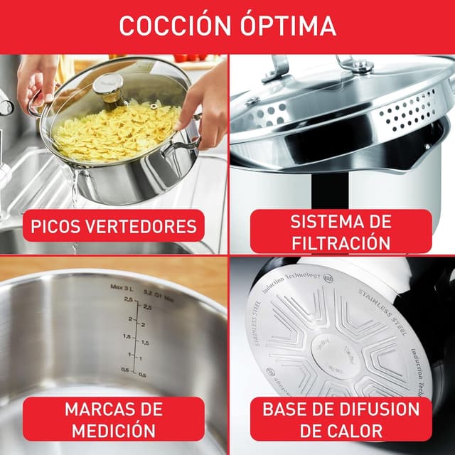 Thumbnail 2 de Tefal Duetto Cazo 16 cm, acero inoxidable