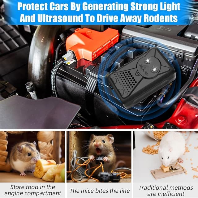 Thumbnail 3 de Rodent Repeller Ultrasonic Under Hood