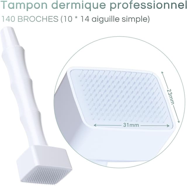 Detalle 2 de Dr.roller Dermastamp 0-3mm, 140 micro-aiguilles ⚙