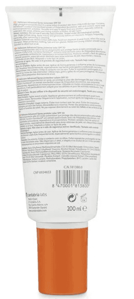 Detalle de Cantabria Labs Heliocare Advanced Spray SPF50 2x200 ml