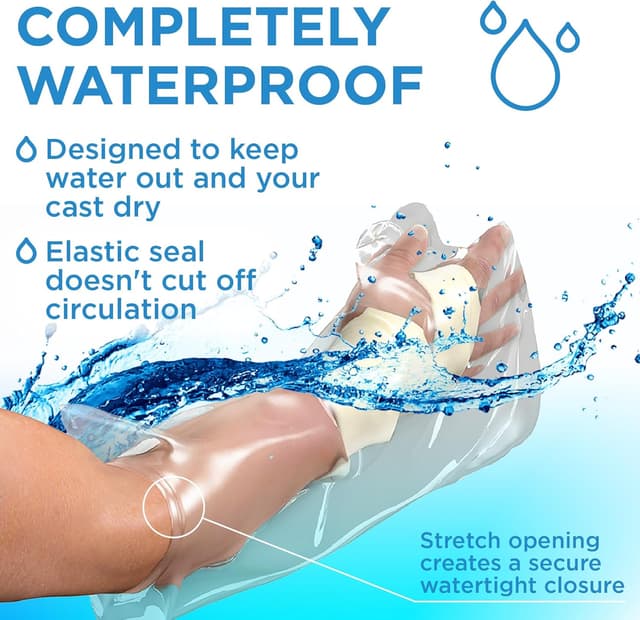 Thumbnail 1 de 100% Waterproof Arm Cover 23in for Shower