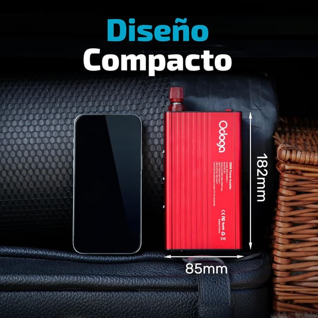 Thumbnail 3 de Odoga Inversor 12v 220v 500W con USB-C