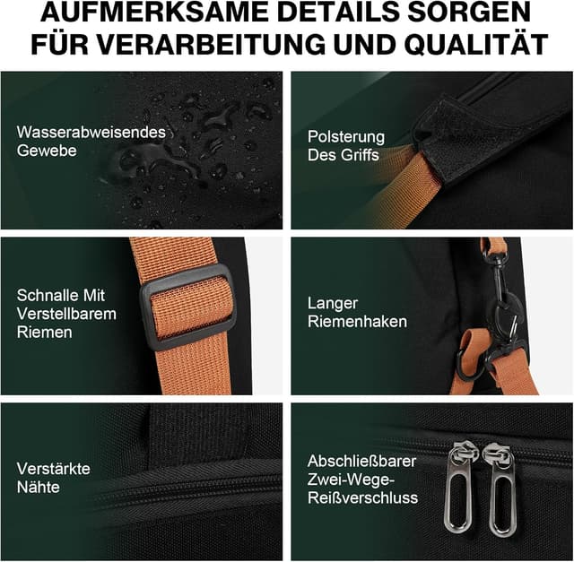 Thumbnail 4 de Vllcsla Sporttasche 32,2 L Groß Schwarz