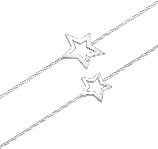 Detalle 1 de Elli Armband Damen Set Mutter Kind Sterne Astro 925 Silber