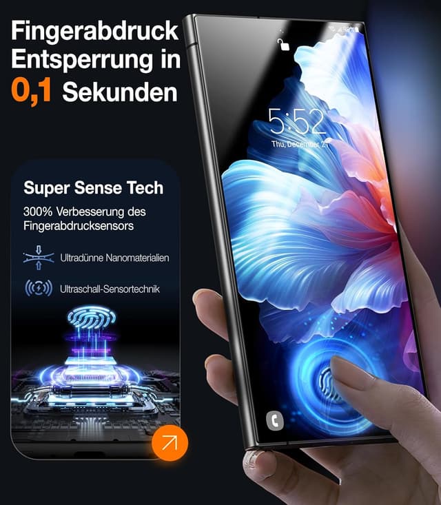 Thumbnail 2 de TORRAS Schutzfolie Samsung Galaxy S24 Ultra 9H+