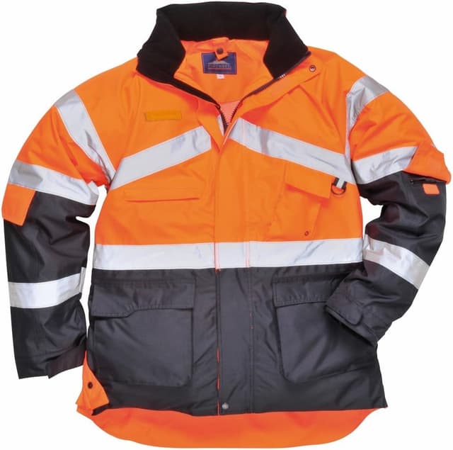 Detalle 2 de Parka haute visibilité bicolore Portwest S760 respirante imperméable jaune/marine (M)