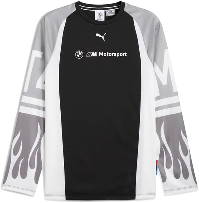 Detalle de PUMA Mens BMW M Motorsport Lifestyle Crew Neck Jersey (Black)