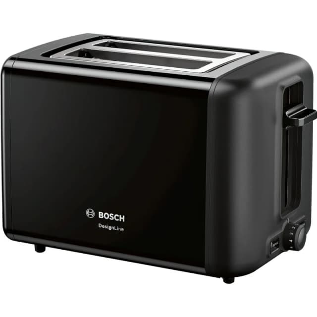 Detalle de Bosch TAT3P423 DesignLine — Tostadora doble 970 W 🍞
