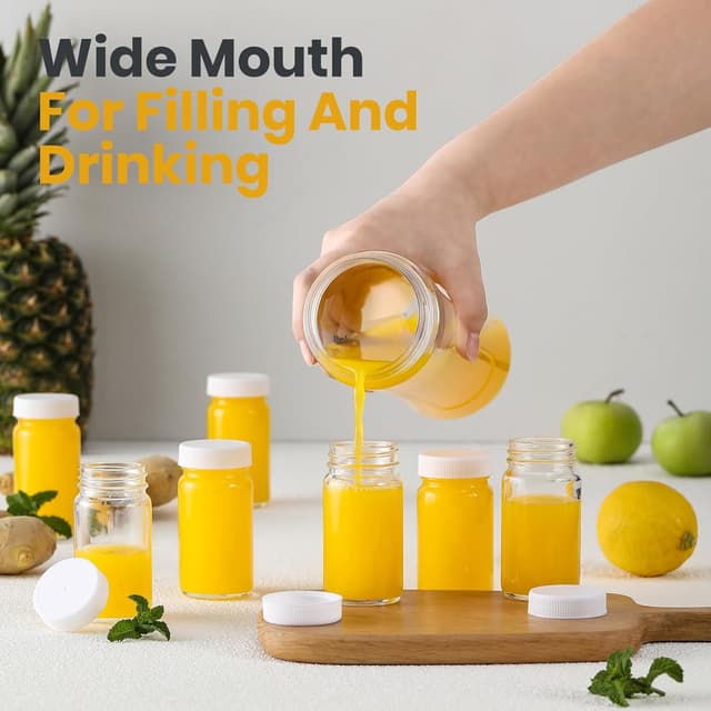 Thumbnail 3 de LANDNEOO 30 Pack 2 oz Glass Shot Bottles