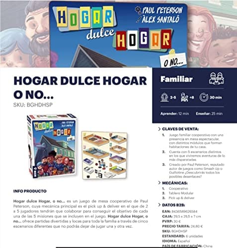 Detalle 2 de Hogar Dulce Hogar juego 2–5 jugadores 8+ años
