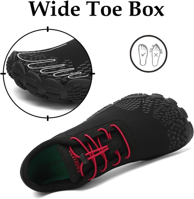 Detalle 2 de SAGUARO Unisex Barfußschuhe mit breiter Zehenbox & Zero-Drop Sohle