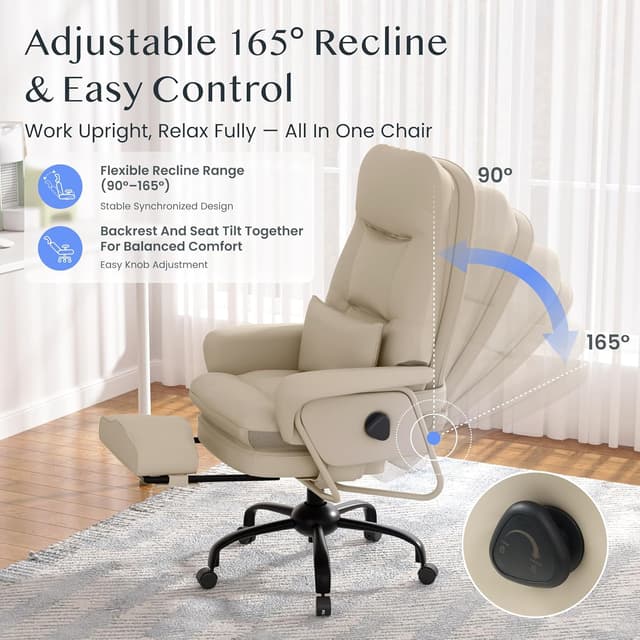 Thumbnail 4 de FLEXISPOT Cloudrest chaise ergonomique 165°