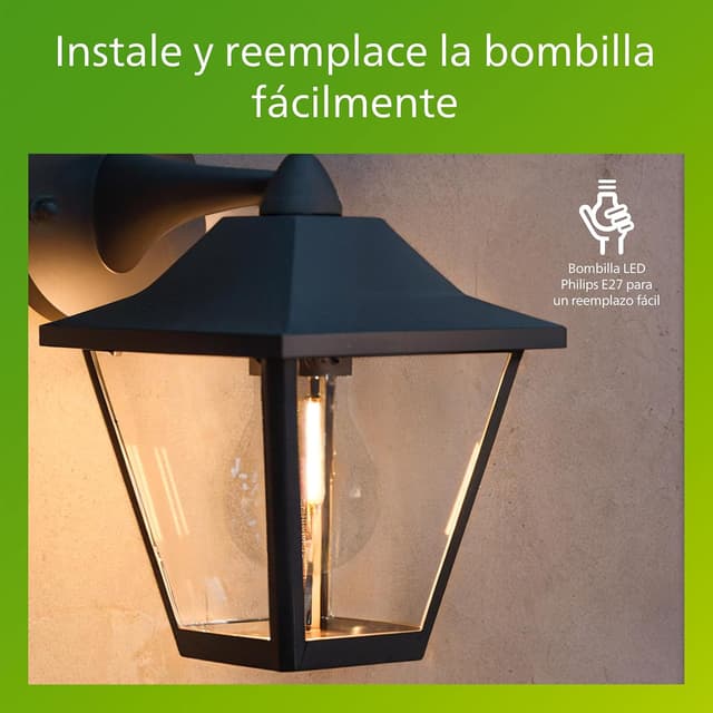 Thumbnail 3 de Philips Juli Aplique Exterior LED IP44 Negro