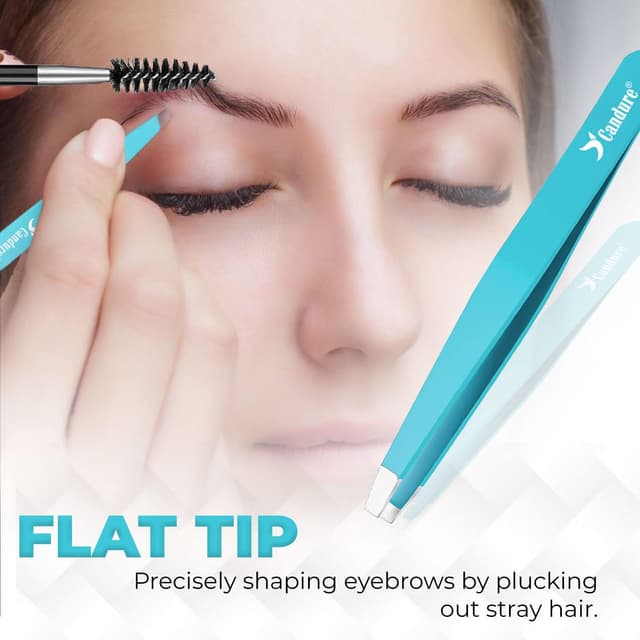 Detalle de Candure Tweezers set for eyebrows, 6pc