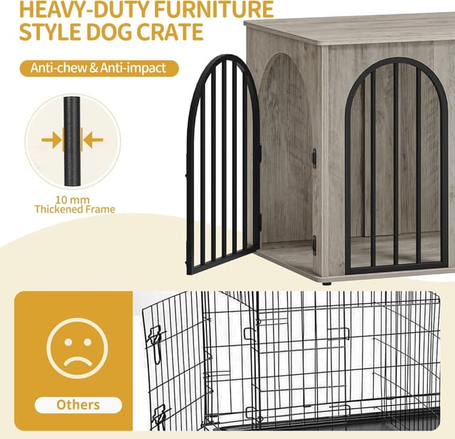 Thumbnail 3 de Hzuaneri Hundekäfig Möbel 80 cm Bogentür