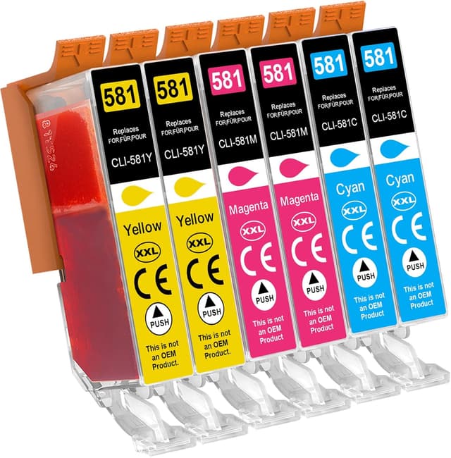 Thumbnail 6 de Lot de 3 cartouches Canon CLI-581XXL PB Photo Blue compatibles pour imprimantes Canon Pixma TS (CLI581 XXL)