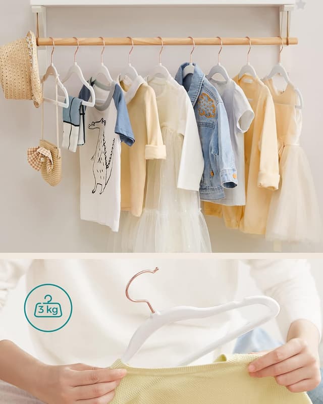 Detalle 1 de Kinderkleiderbügel 50er Set von SONGMICS