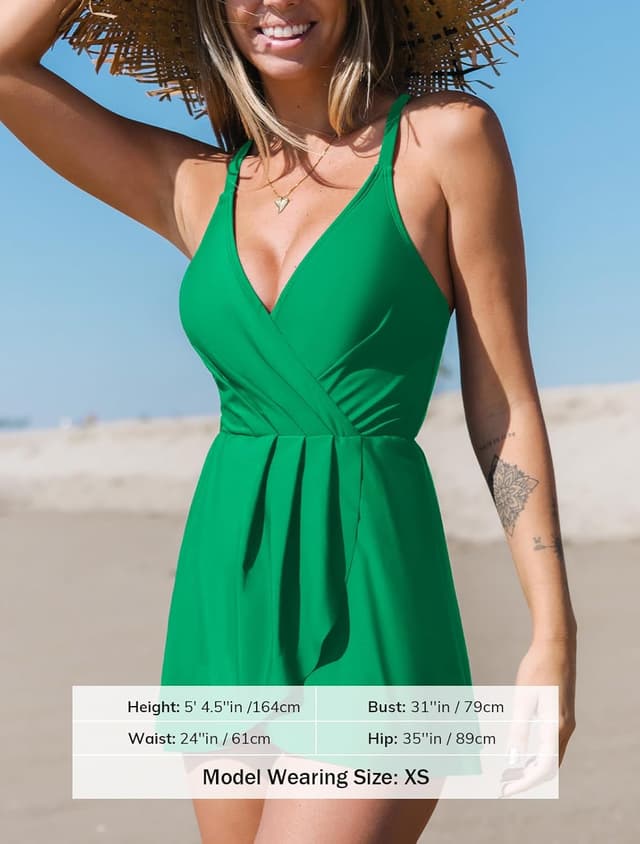 Detalle de CUPSHE costume intero da donna con scollo quadrato e spalline regolabili