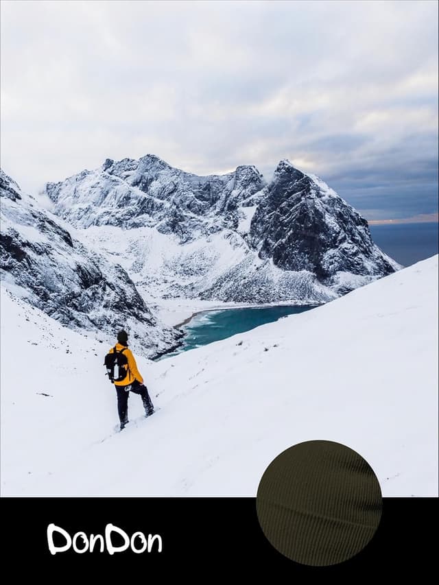 Detalle 2 de DonDon Bonnet hiver tricoté homme & femme – beanie design classique