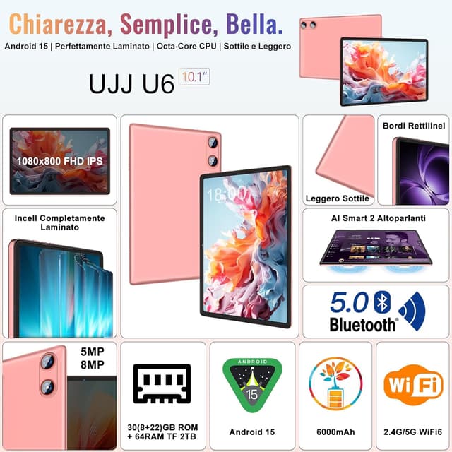 Thumbnail 1 de Tablet Android 15 10 pollici