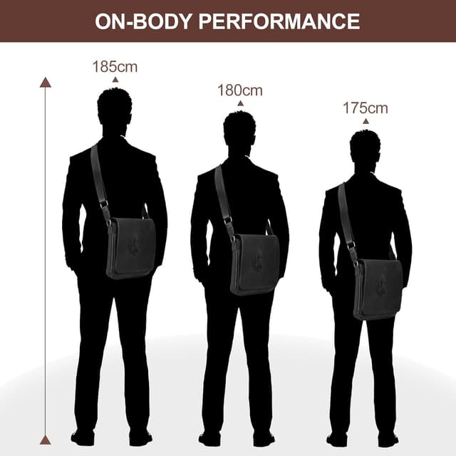 Thumbnail 2 de Leathario Bolso Bandolera Hombre 24x6x27 cm