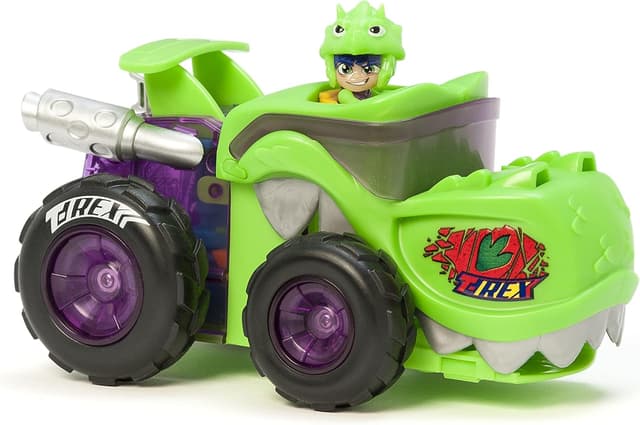 Thumbnail 6 de T-Racers Mega Wheels T-Rex vehículo lanzador 1 piloto