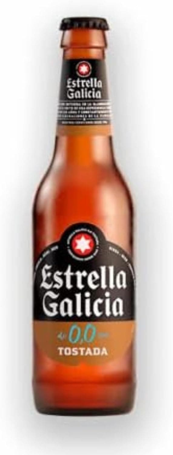 Thumbnail 1 de Estrella Galicia 0,0 Tostada 🍺 Pack 24 x 25cl - Lager sin alcohol
