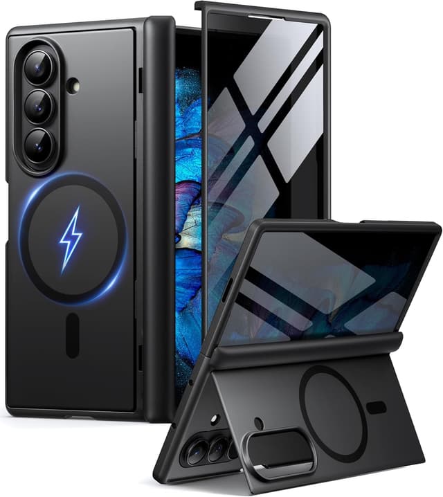 Detalle de BERFY Z Fold 7 Case with Privacy Screen Protector